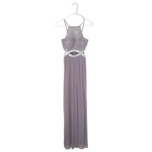 Speechless Lavander / Purple Sequence Cutout Maxi Dress / Gown in Size S
